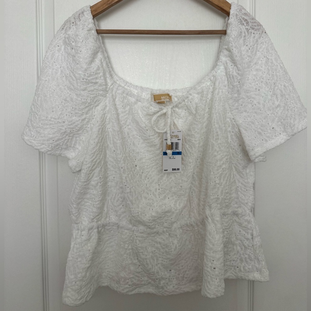Michael Kors Elegant White Blouse